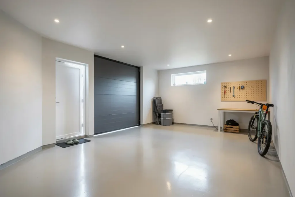 garagegolv epoxim lades f r slitstark yta i toster str ngn s