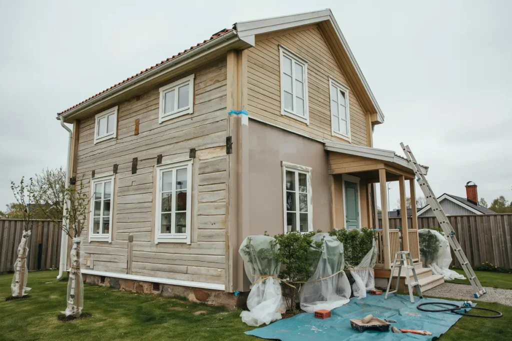 s planerar du m lning av tr fasad r tt kul r underarbete och h llbart skydd f r huset