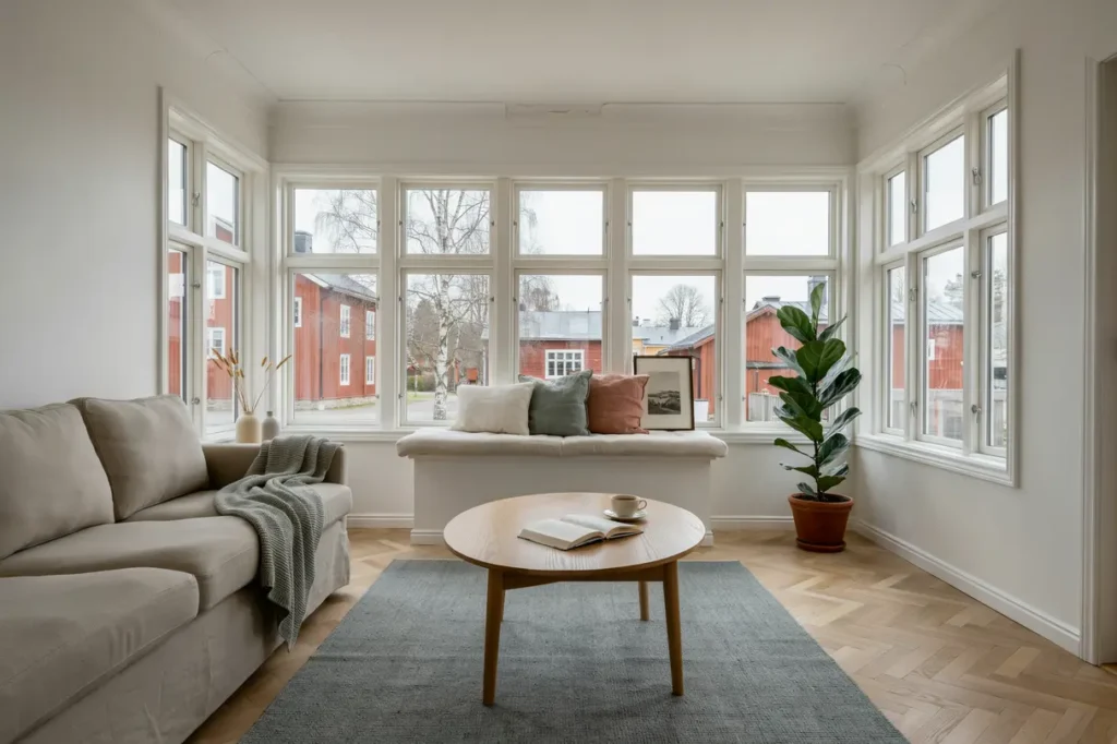 inv ndig m lning av uterum i villa i mariefred