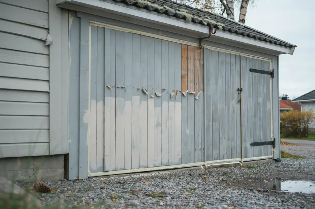 m la om garageporten r tt f rg f rarbete och tips f r ett v dert ligt resultat
